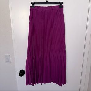 Pink Pleated Skirt